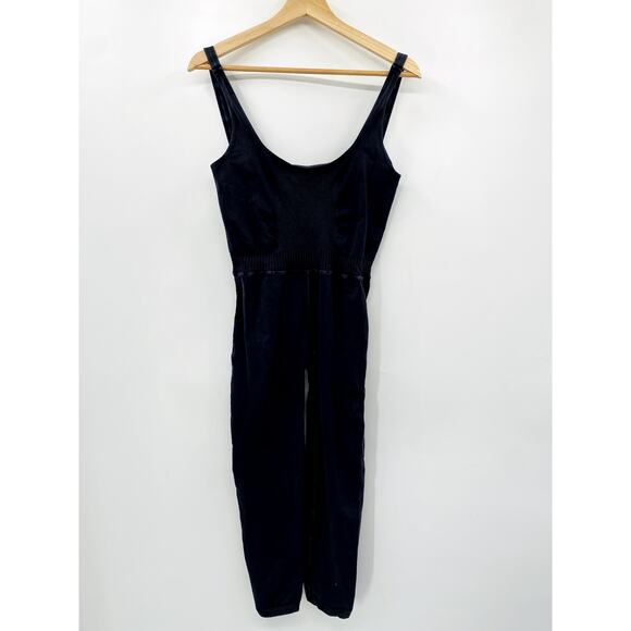 free people movement black good karma jumpsuit M/L - Picture 3 of 5
